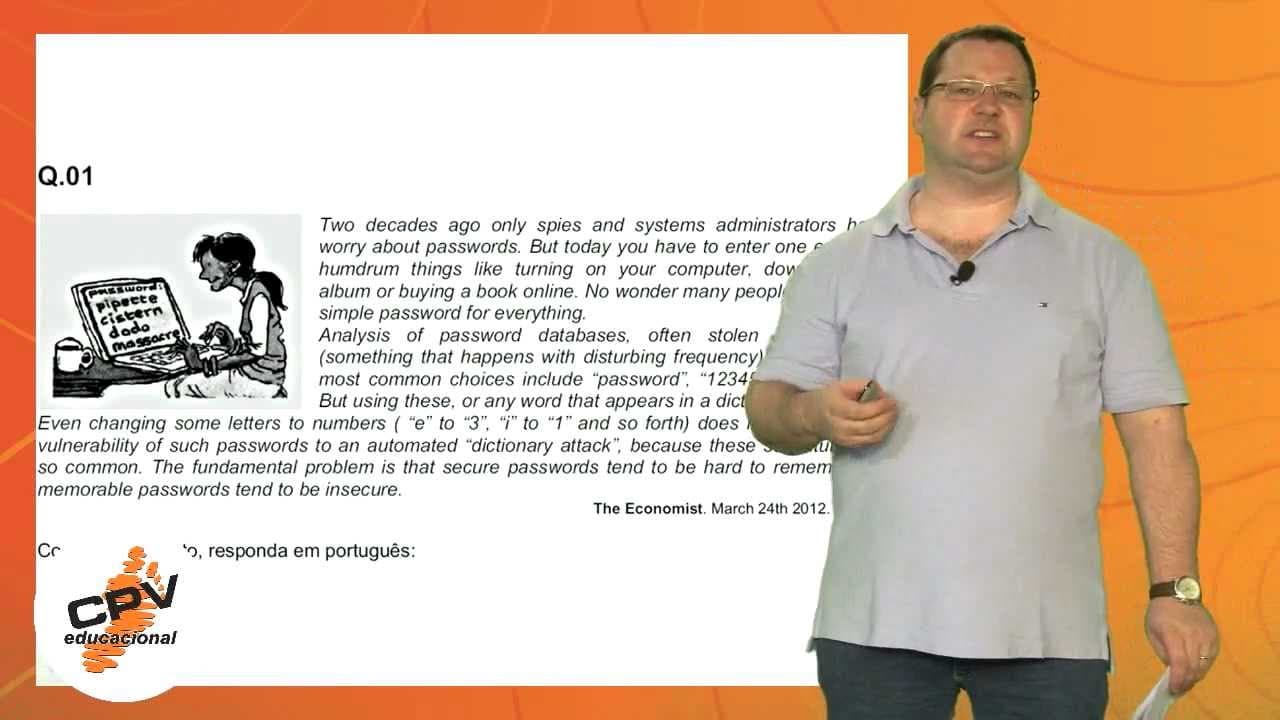 Thumbnail: Inglês - Fuvest 2013 - 2ª fase - 2º Dia