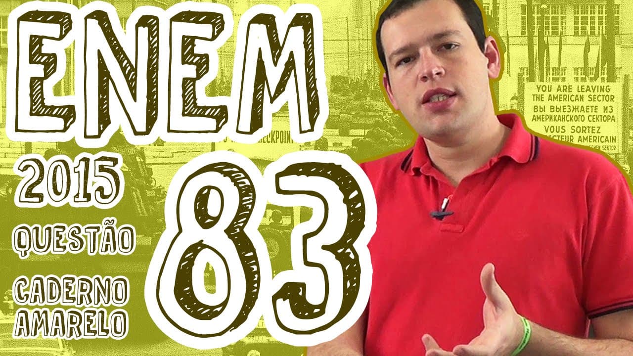 Thumbnail: ENEM 2015 - Questão 83 (Caderno Amarelo)