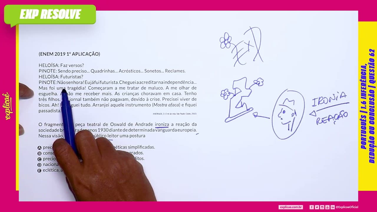 Thumbnail: HELOÍSA: FAZ VERSOS? PINOTE: SENDO PRECISO... QUADRINHAS... (...) | INFERÊNCIA, DEDUÇÃO OU CONCLUSÃO