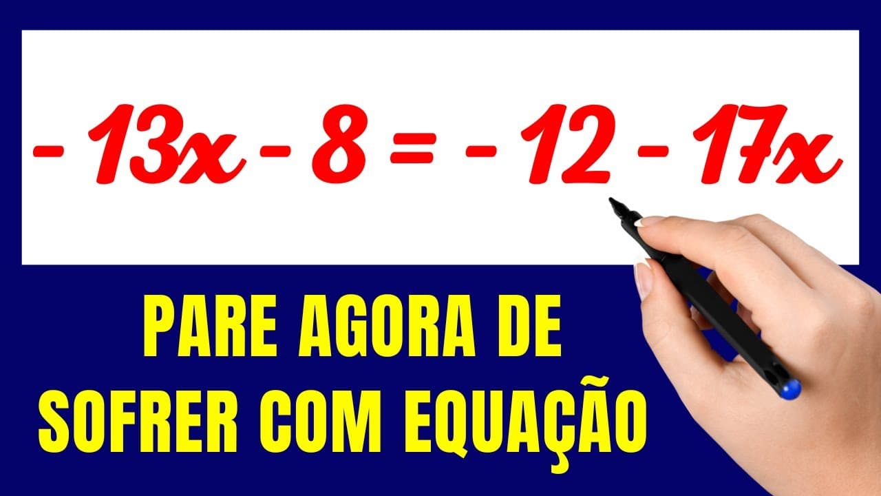 Thumbnail: 🤯NUNCA MAIS ERRE EQUAÇÃO DO 1º GRAU!!  Matemática básica todo dia.📚🚀