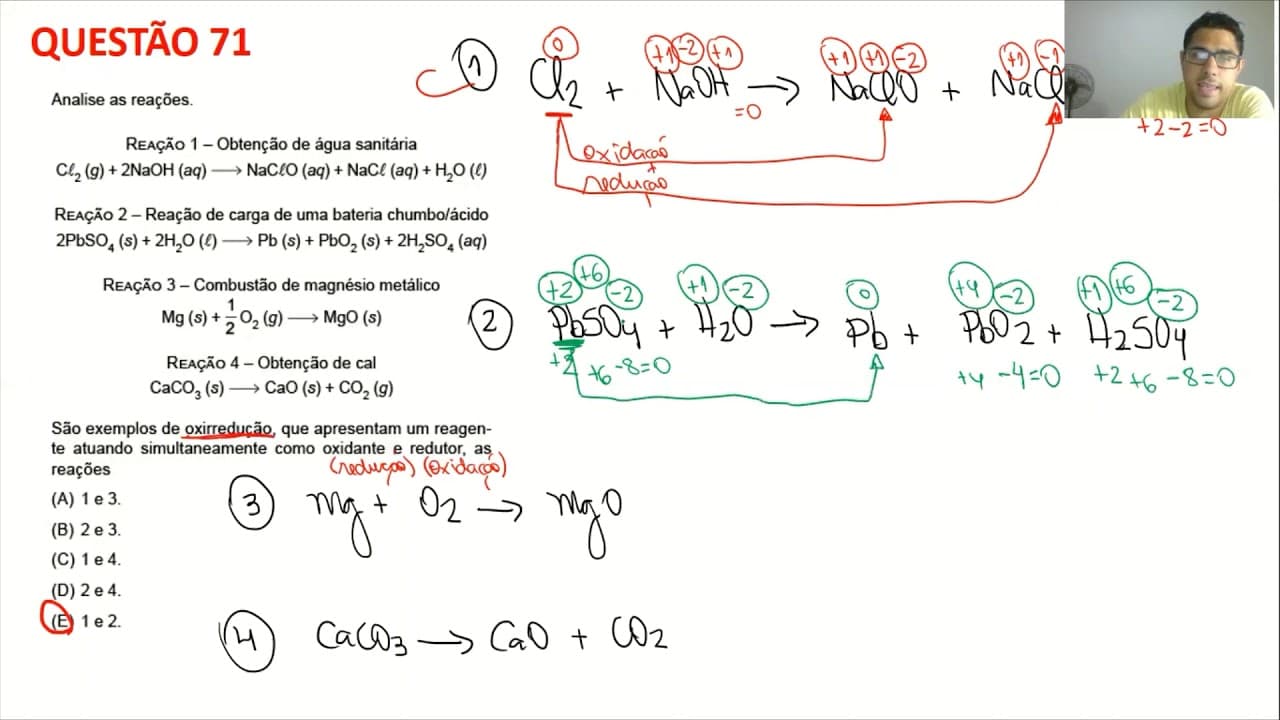 Thumbnail: UNESP 2021  - Resolução das Questões de Química  - 1ªFase - Cursos das Áreas de Exatas e Humanas