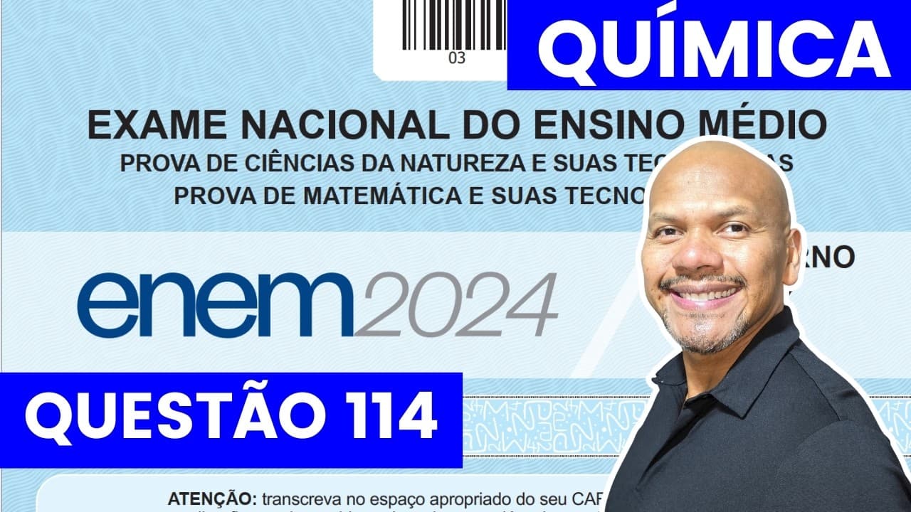 Thumbnail: Enem 2024 - Resolução de Química - Um dos agentes que mais contribui para a poluição do ar é o