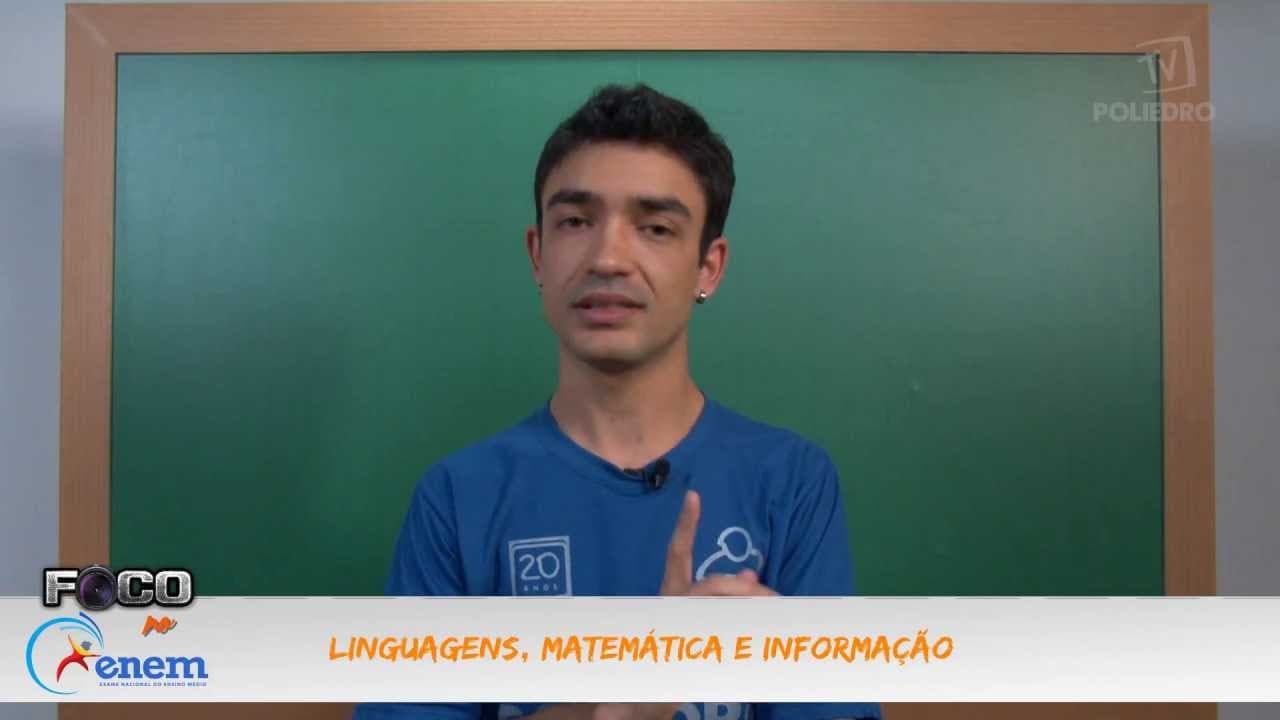 Thumbnail: Videoaulas Poliedro | Enem | Linguagens, Matemática e Informação