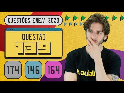 Thumbnail da aula: ENEM 2020 | Inequações | Questão 139 ( caderno amarelo)