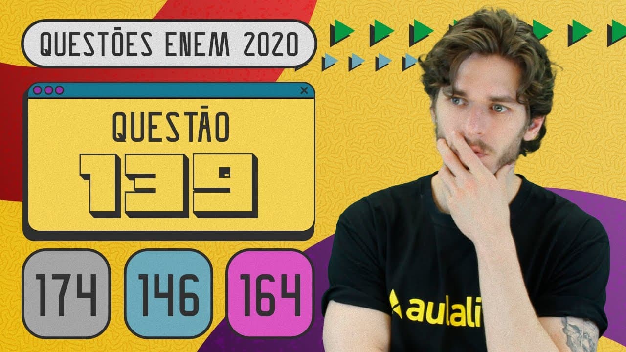 Thumbnail: ENEM 2020 | Inequações | Questão 139 ( caderno amarelo)