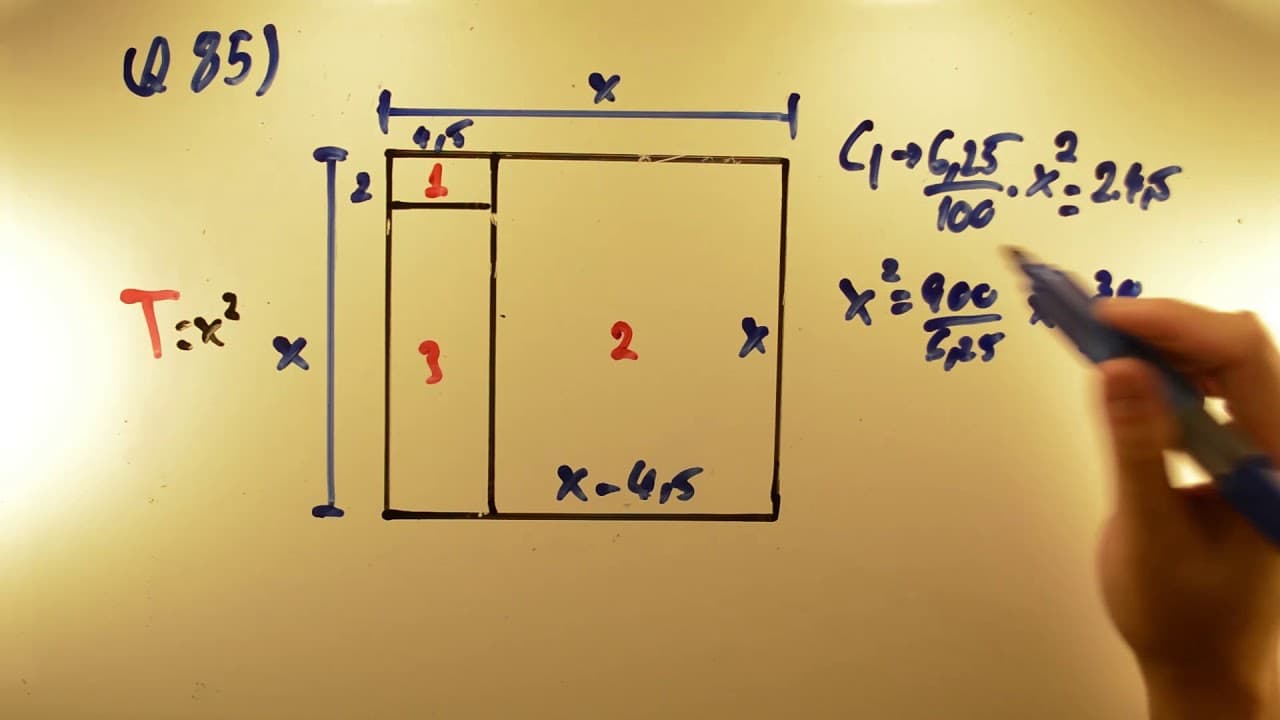 Thumbnail: UNESP 2018 - Matemática 85 - Porcentagem e Área de Retângulo - 1ª fase - Aulas A+ Resolve