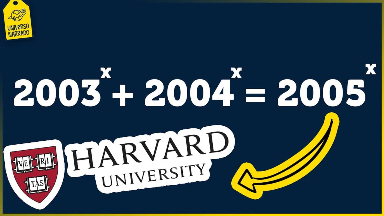 Thumbnail: Fiz uma questão de HARVARD 🤯 (matemática)