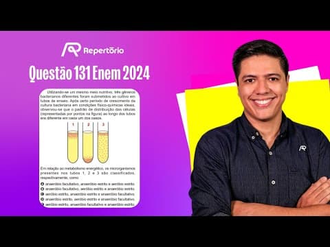 Thumbnail da aula: [ENEM 2024] Questão 131: Utilizando-se um mesmo meio nutritivo...