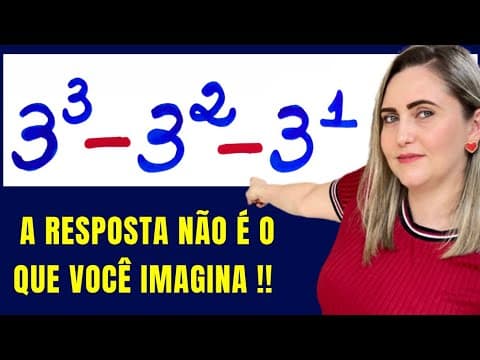 Thumbnail da aula: 🤯CUIDADO NA HORA DE RESOLVER ESSA EXPRESSÃO !! Matemática básica todo dia.📚🚀