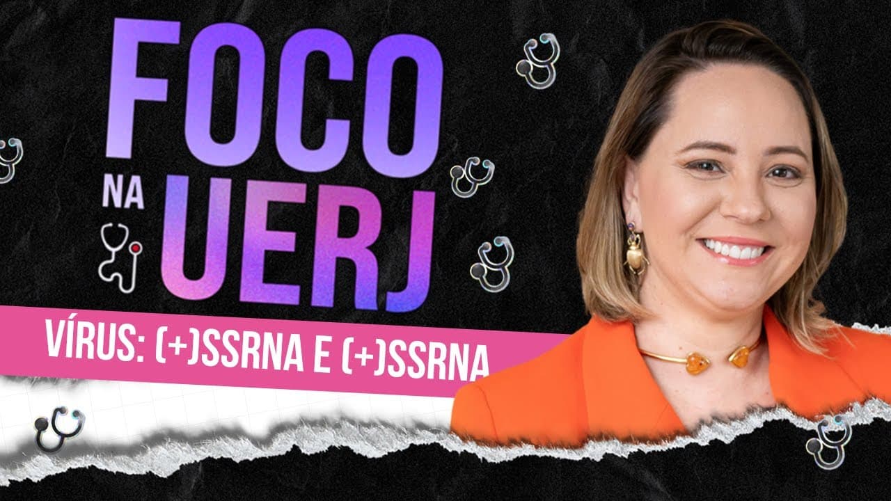 Thumbnail: VÍRUS (+)ssRNA e VÍRUS (-)ssRNA  - Foco na UERJ - Biologia AULA 05