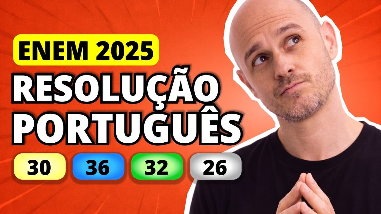 Thumbnail: ENEM 2025 Linguagens – Questão 30 | o nome do filme é roupa suja ... eu assisti na minha casa ...
