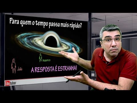 Thumbnail da aula: Relatividade do tempo | Tempo passa lento ou passa rápido? | Buraco negro
