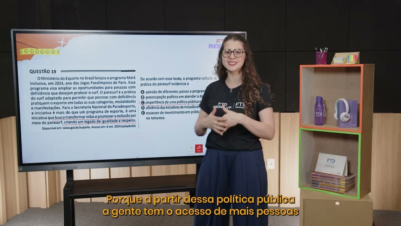 Thumbnail: Enem 2025 - De acordo com esse texto, o programa voltado