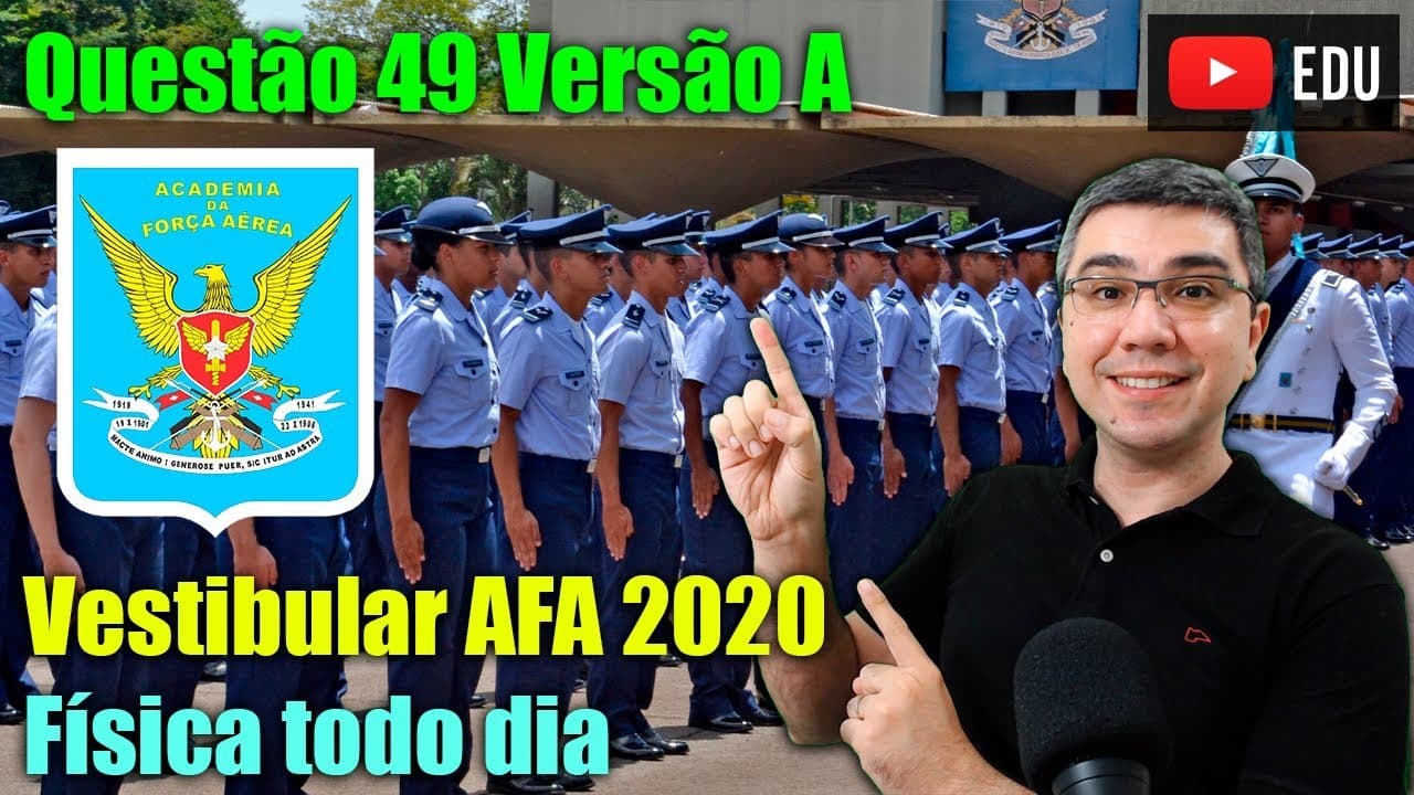 Thumbnail: Questão AFA 2020 | Física todo dia | Trabalhosa!