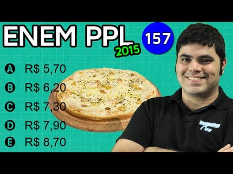 Thumbnail da aula: ENEM PPL 2015 Matemática #22 - Matemática Financeira com Custos, Preços e Lucros