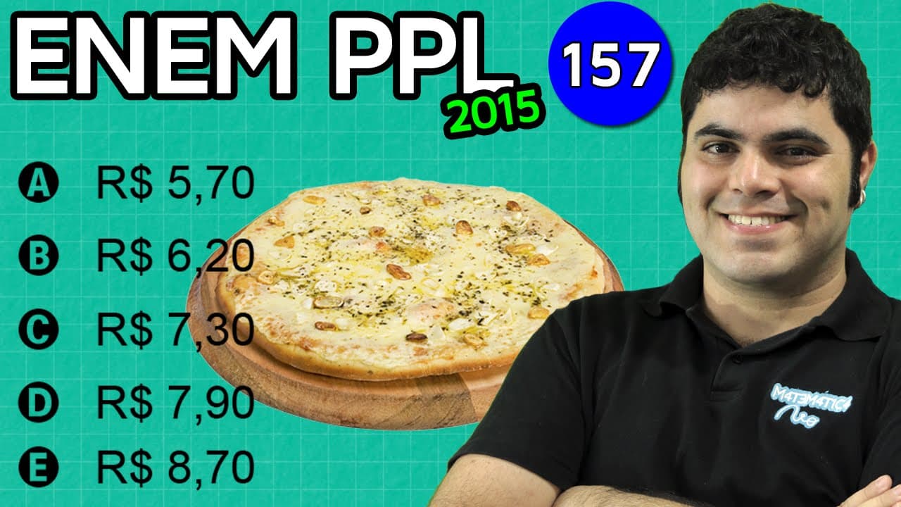 Thumbnail: ENEM PPL 2015 Matemática #22 - Matemática Financeira com Custos, Preços e Lucros