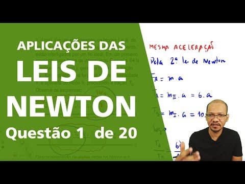 Thumbnail da aula: Aplicações das Leis de Newton - Questão 1 de 20