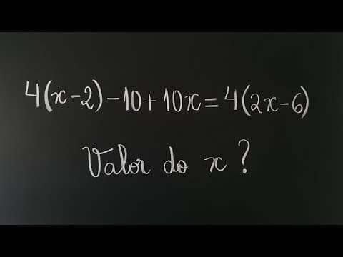 Thumbnail da aula: EQUAÇÃO DO 1º GRAU | VALOR DO X? | Professora Angela Matemática