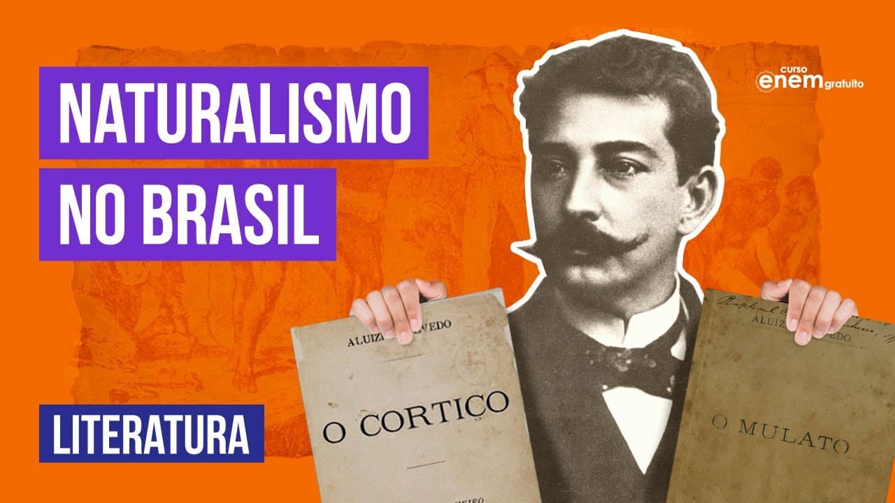 Thumbnail: NATURALISMO NO BRASIL: o que é, como surgiu e características | Literatura Enem. Camila Brambilla