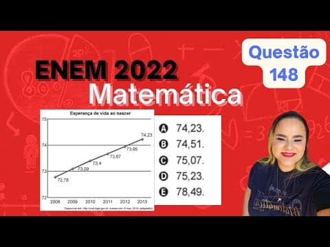 Thumbnail da aula: 📢ENEM 2022📢A esperança de vida ao nascer é o número médio de anos que um indivíduo tende a viver...