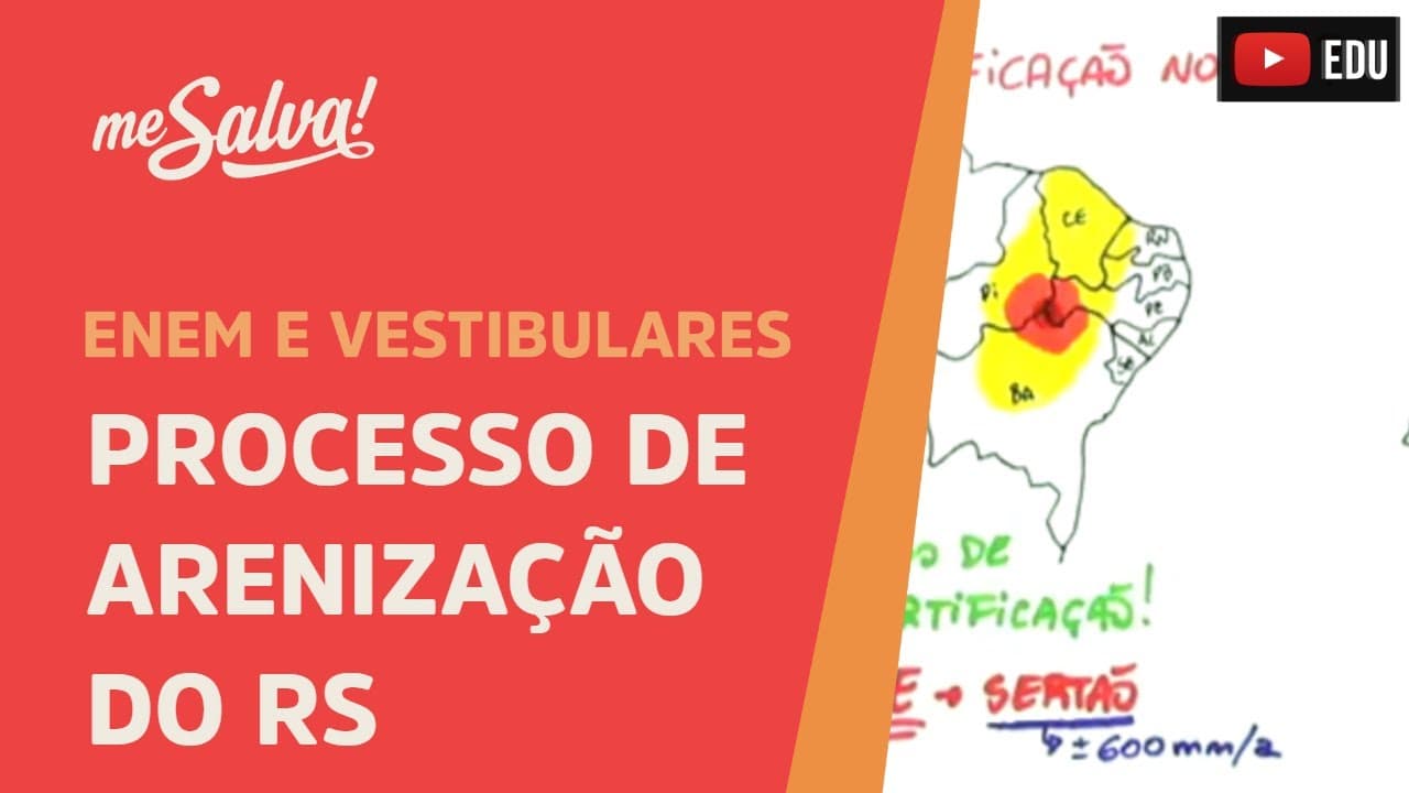 Thumbnail: Processo de Arenização no RS - Geografia UFRGS - Me Salva!