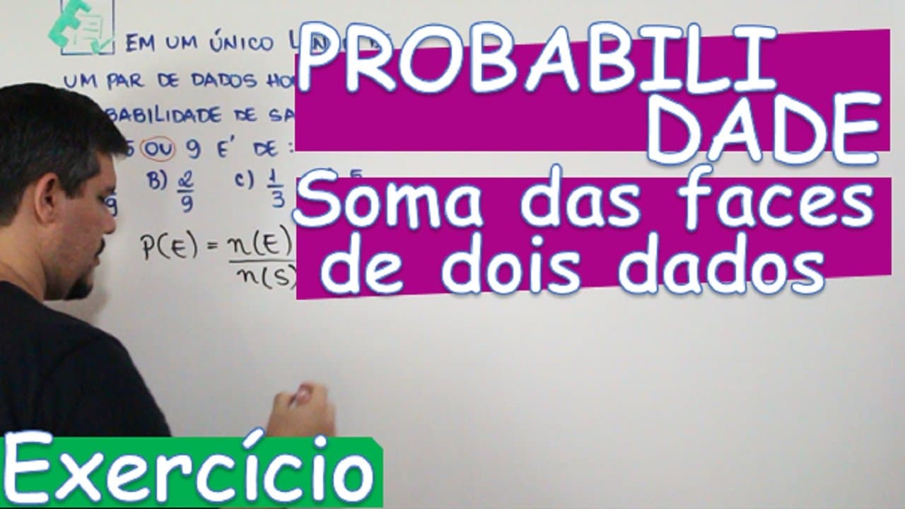 Thumbnail: PROBABILIDADE - EXERCÍCIO - RESOLUÇÃO EXATAS (APP) #6