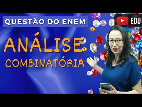 Thumbnail da aula: ❎ ENEM 2021 - Uma pessoa produzirá uma fantasia... - ANÁLISE COMBINATÓRIA - Prof. Angela Matemática