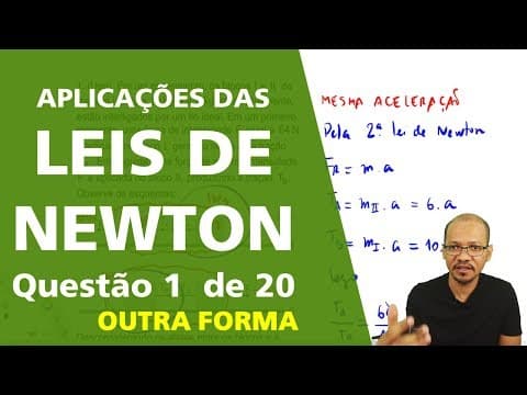 Thumbnail da aula: Aplicações das Leis de Newton - Questão 1 de 20 (outra forma)
