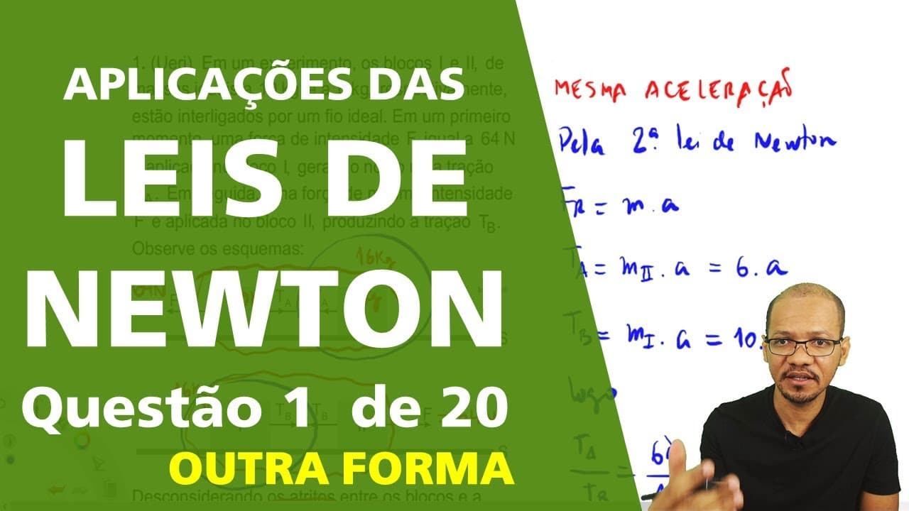 Thumbnail: Aplicações das Leis de Newton - Questão 1 de 20 (outra forma)