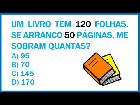 Thumbnail da aula: 🔥 Problema fácil que muita gente erra!!! É só ter atenção!!! Consegue fazer???