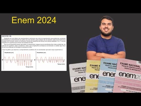 Thumbnail da aula: ENEM 2024 - Projetistas de uma fábrica de amortecedores realizaram uma série de experimentos que...