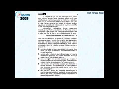 Thumbnail da aula: Enem 2009 (PPL): compreensão de textos (narrador).