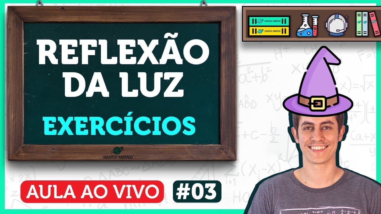 Thumbnail: Reflexão da Luz - Óptica Geométrica (Exercícios) | Aula de Física | LIVE003