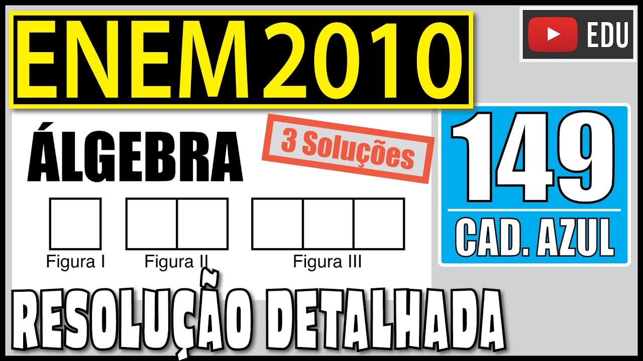 Thumbnail: [ENEM 2010] 149 📘 ÁLGEBRA Uma professora realizou uma atividade com seus alunos utilizando canudos