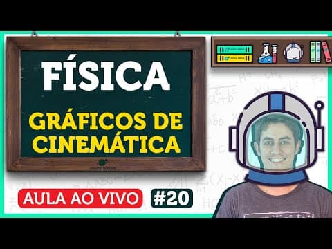 Thumbnail da aula: Gráficos de Cinemática (Movimento Uniforme e Uniformemente Variado) | Aula de Física | LIVE20