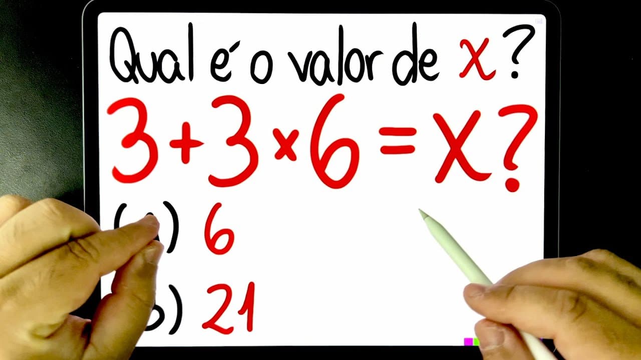 Thumbnail: 🔥 QUAL É O VALOR DE X? Você consegue resolver essa EQUAÇÃO COM TERMIAL? Conhece o TERMIAL?