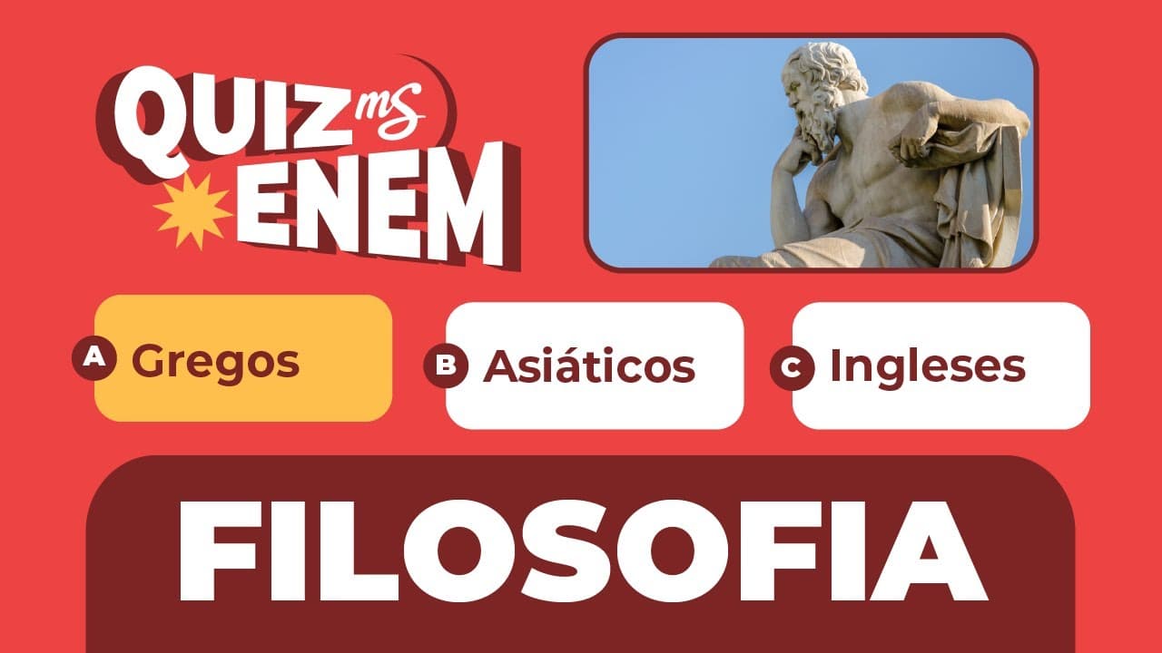 Thumbnail: Treinando Questões | Filosofia | QUIZ ENEM | Me Salva! ENEM
