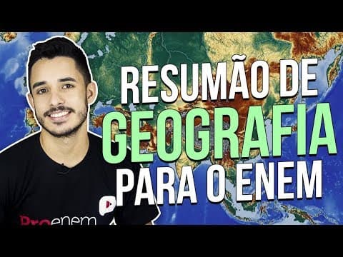 Thumbnail da aula: 5 MOST IMPORTANT GEOGRAPHY TOPICS FOR ENEM | Prof. Leandro Almeida