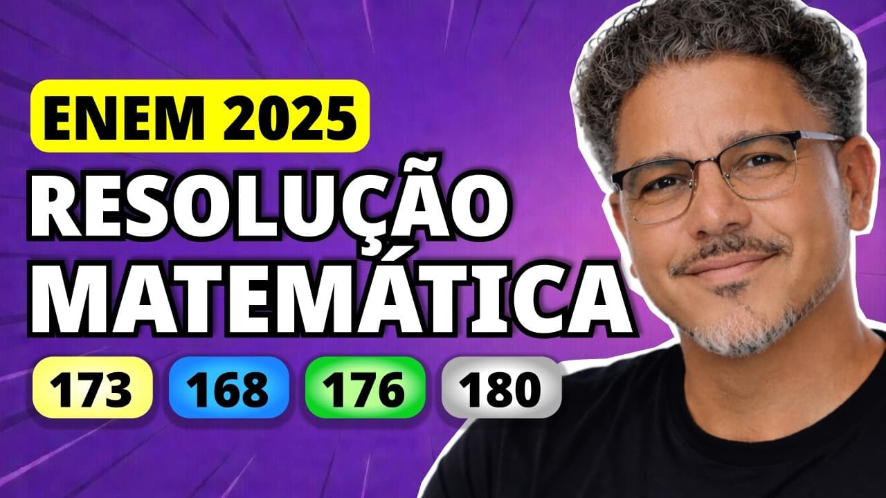 Thumbnail: ENEM 2025 Matemática – Questão 173 | Em um país, a primeira etapa para obtenção da carteira de