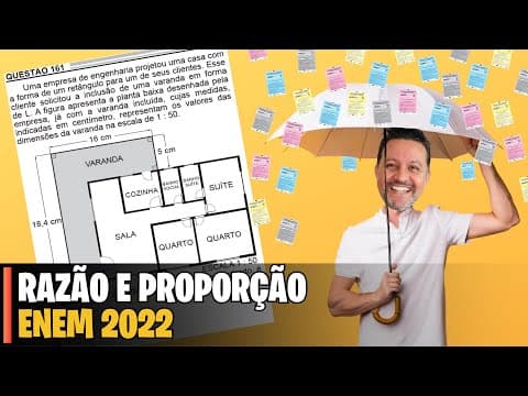 Thumbnail da aula: ENEM 2022 | MATEMÁTICA - 161 Uma empresa de engenharia projetou uma casa coma forma de um retângulo