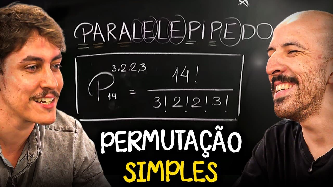 Thumbnail: Como Calcular Permutação? Análise Combinatória - Curso Completo (Aula 02)