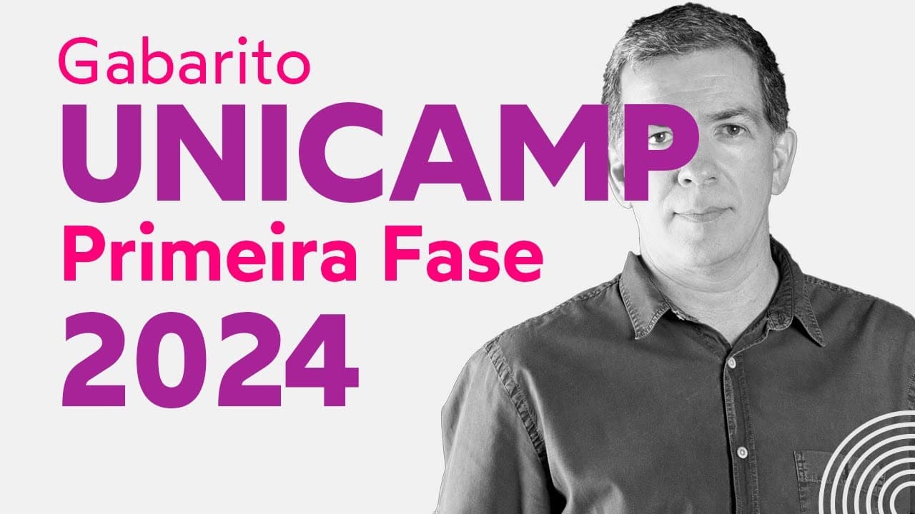 Thumbnail: Gabarito UNICAMP Primeira Fase 2024 - Física Professor Pinguim