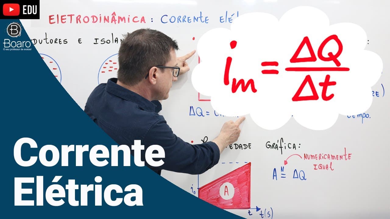 Thumbnail: CORRENTE ELÉTRICA | ELETRODINÂMICA | AULA 2 -  Professor Boaro