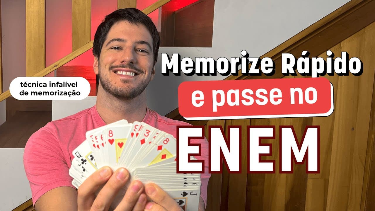 Thumbnail: Como lembrar dos conteúdos para o ENEM