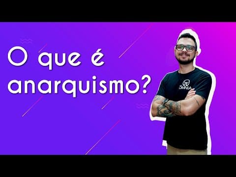 Thumbnail da aula: O que é anarquismo? - Brasil Escola