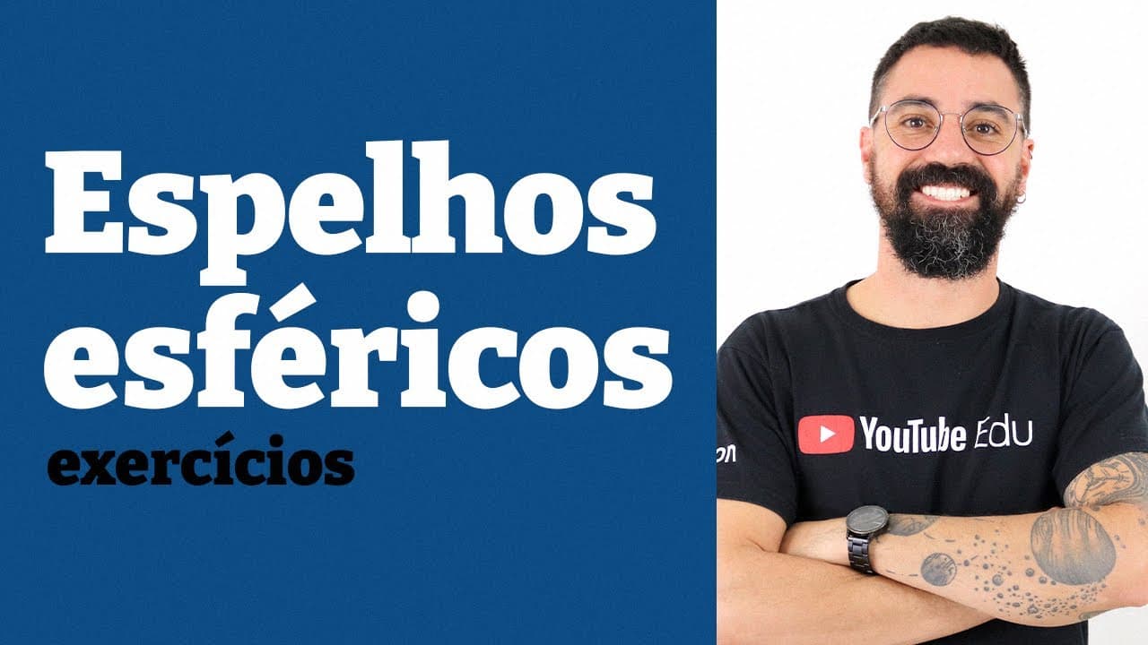 Thumbnail: Exercícios de espelhos esféricos - Aula 6 - Física Óptica - Prof. Henrique