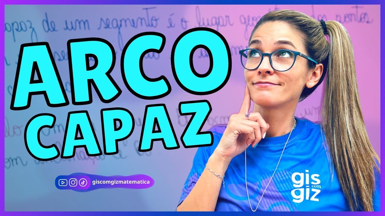 Thumbnail: ARCO CAPAZ - DEFINIÇÃO E CONSTRUÇÃO DO ARCO CAPAZ DE  60, 90 E 120 GRAUS - AGUDO RETO E ABTUZO