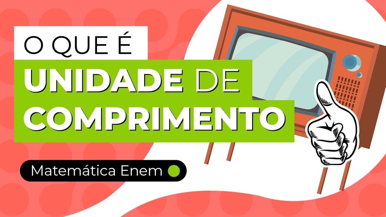 Thumbnail: O QUE É UNIDADE DE COMPRIMENTO | Matemática para o Enem | Lucas Borguezan