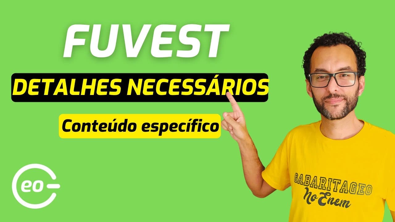 Thumbnail: A aula mais importante para Fuvest 2023