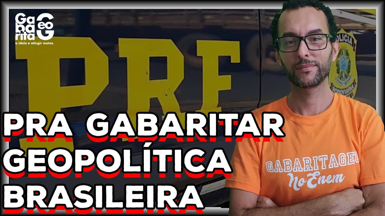 Thumbnail: Geopolítica para a PRF 2021 | Conheça as questões | Cespe |💥